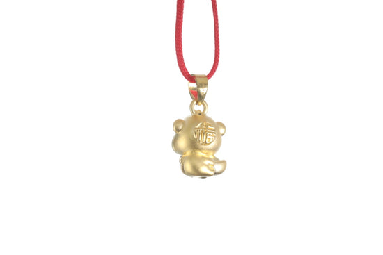 24K 3D Monkey Cartoon Pendant