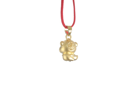 24K 3D Monkey Cartoon Pendant