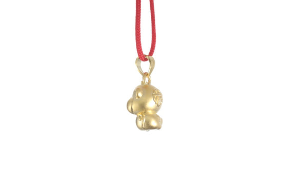 24K 3D Monkey Cartoon Pendant