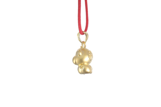 24K 3D Monkey Cartoon Pendant