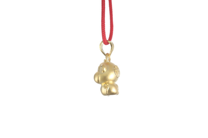 24K 3D Monkey Cartoon Pendant