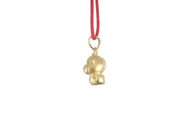 24K 3D Monkey Cartoon Pendant