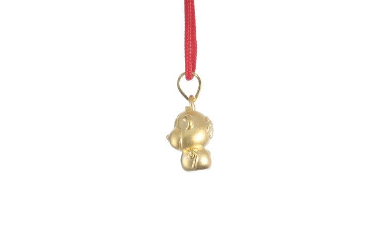 24K 3D Monkey Cartoon Pendant