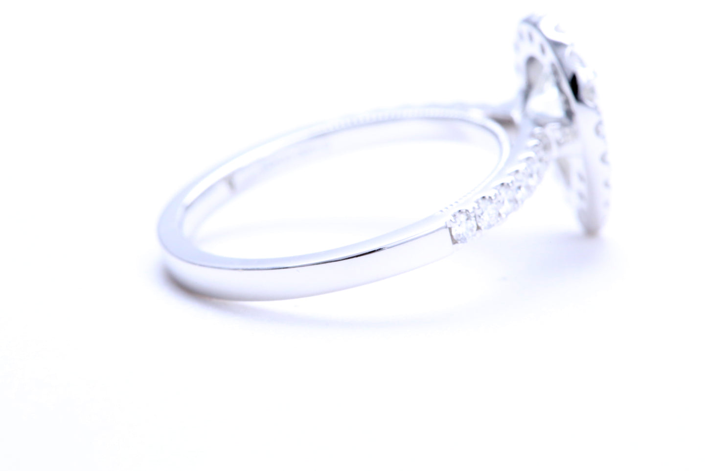 One Carat Pear Shaped Engagement Ring