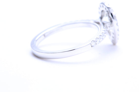 One Carat Pear Shaped Engagement Ring