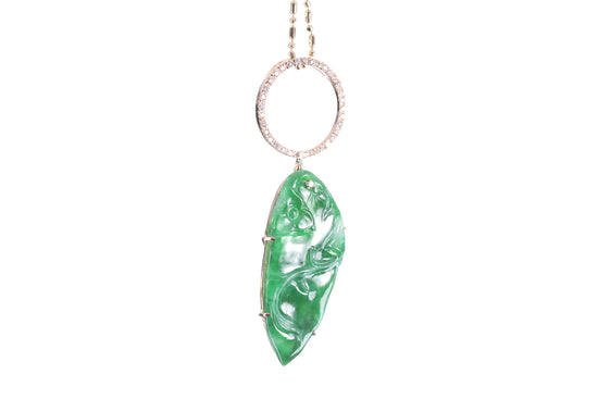 Jadeite Chili Pendant