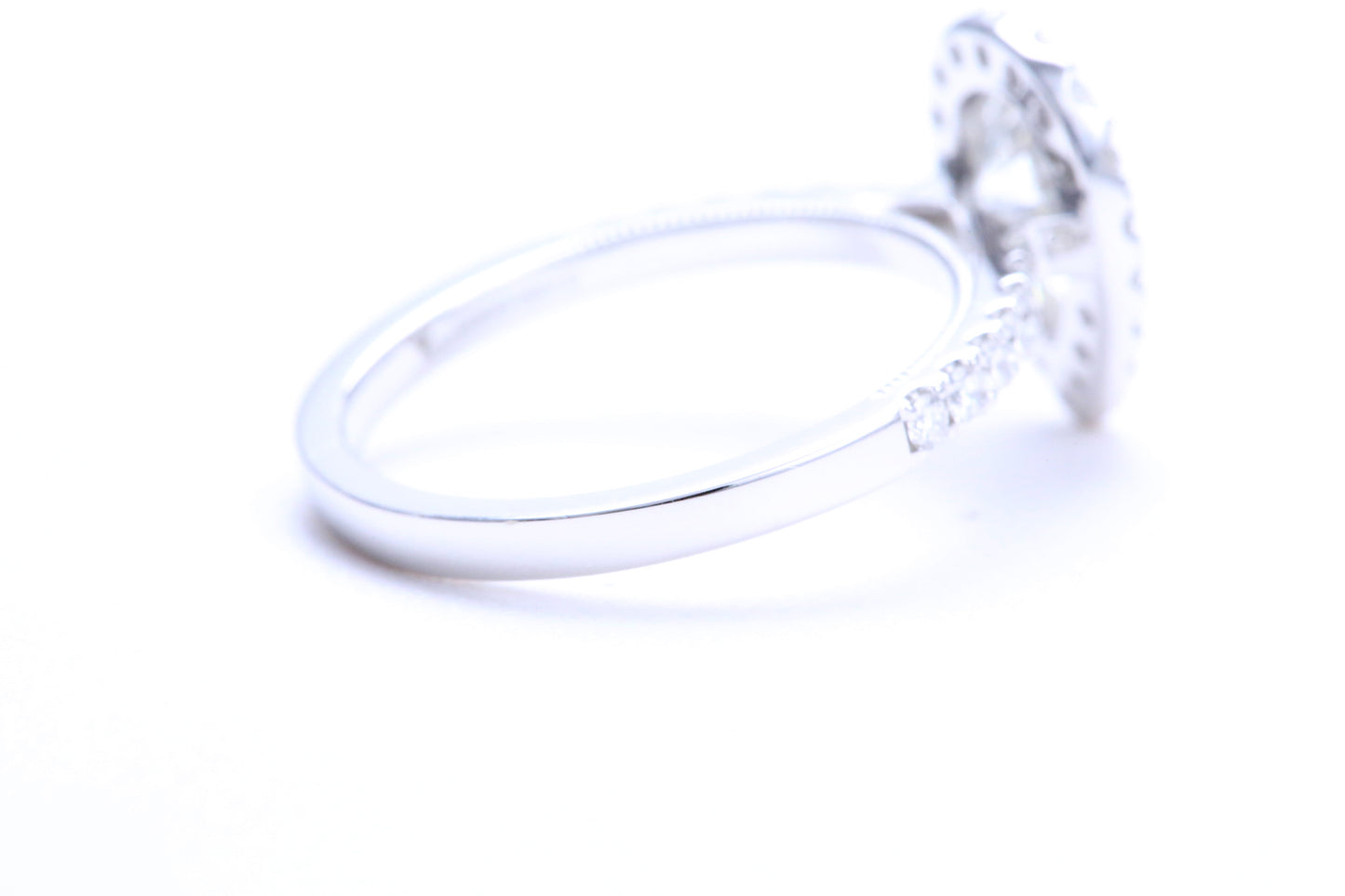 One Carat Pear Shaped Engagement Ring