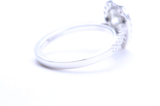 One Carat Pear Shaped Engagement Ring