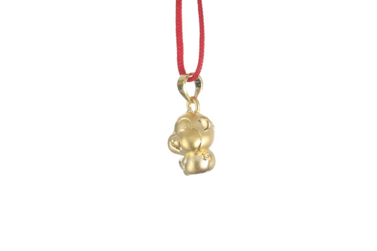 24K 3D Monkey Cartoon Pendant