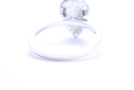 One Carat Pear Shaped Engagement Ring