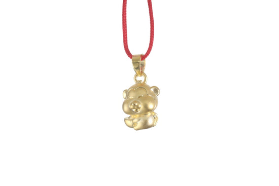 24K 3D Monkey Cartoon Pendant