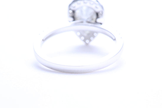 One Carat Pear Shaped Engagement Ring