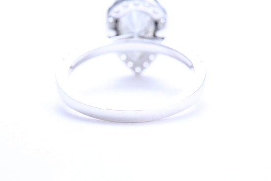 One Carat Pear Shaped Engagement Ring