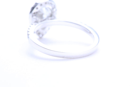 One Carat Pear Shaped Engagement Ring