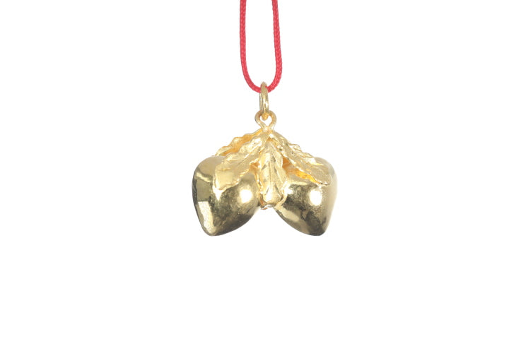 24K Longevity Double Peach Pendant