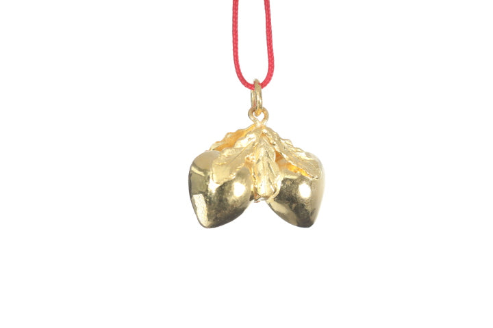 24K Longevity Double Peach Pendant