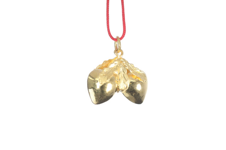 24K Longevity Double Peach Pendant