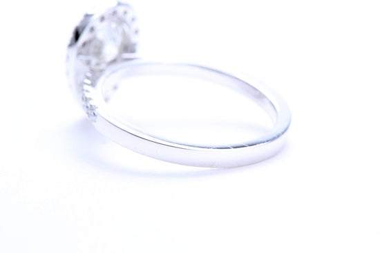 One Carat Pear Shaped Engagement Ring