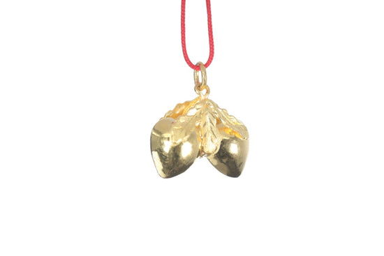 24K Longevity Double Peach Pendant