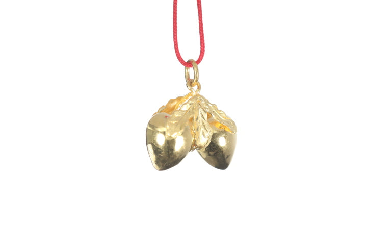 24K Longevity Double Peach Pendant