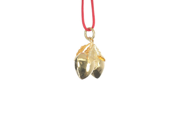 24K Longevity Double Peach Pendant