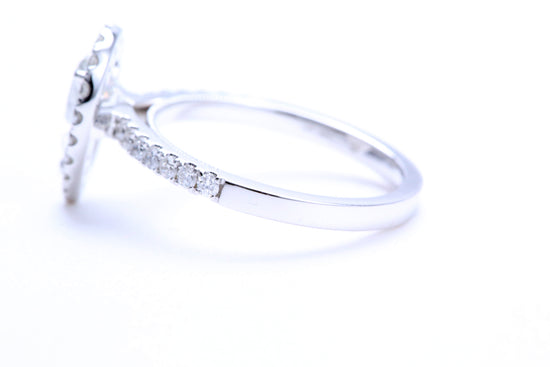 One Carat Pear Shaped Engagement Ring