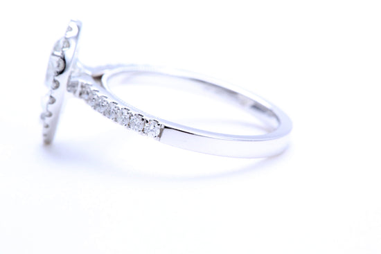 One Carat Pear Shaped Engagement Ring