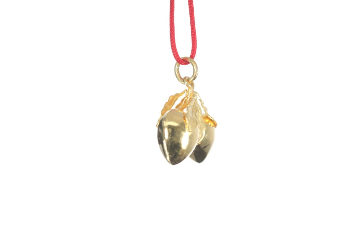 24K Longevity Double Peach Pendant