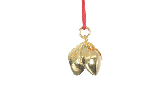 24K Longevity Double Peach Pendant