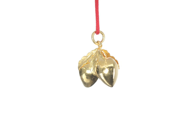 24K Longevity Double Peach Pendant