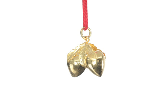 24K Longevity Double Peach Pendant