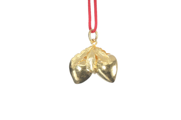 24K Longevity Double Peach Pendant