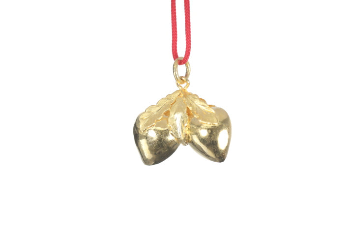 24K Longevity Double Peach Pendant