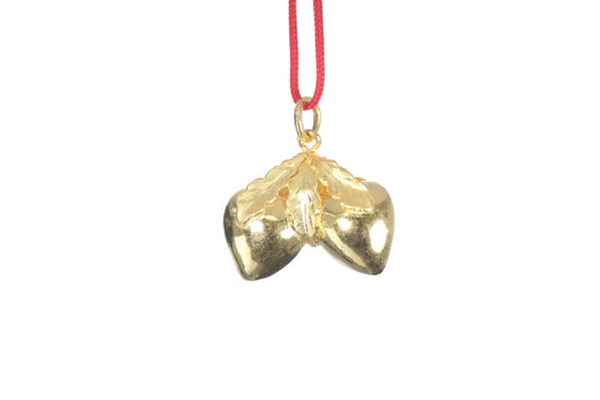 24K Longevity Double Peach Pendant