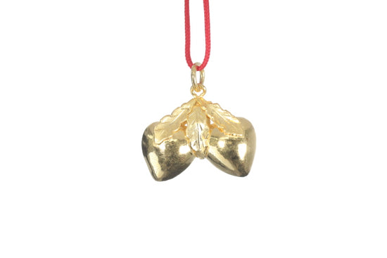 24K Longevity Double Peach Pendant