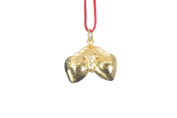 24K Longevity Double Peach Pendant