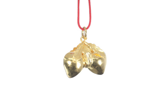 24K Longevity Double Peach Pendant