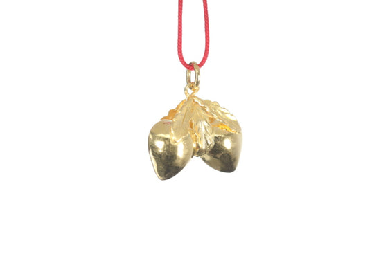 24K Longevity Double Peach Pendant