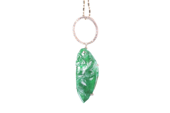 Jadeite Chili Pendant