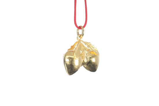 24K Longevity Double Peach Pendant