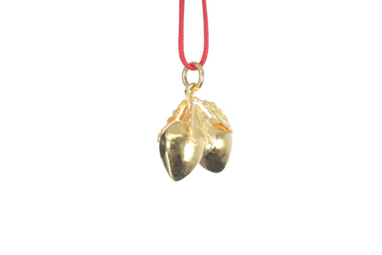 24K Longevity Double Peach Pendant