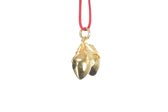 24K Longevity Double Peach Pendant