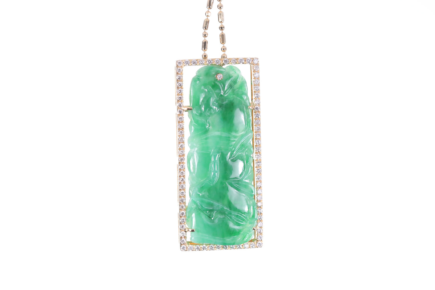 Jadeite Bamboo Pendant