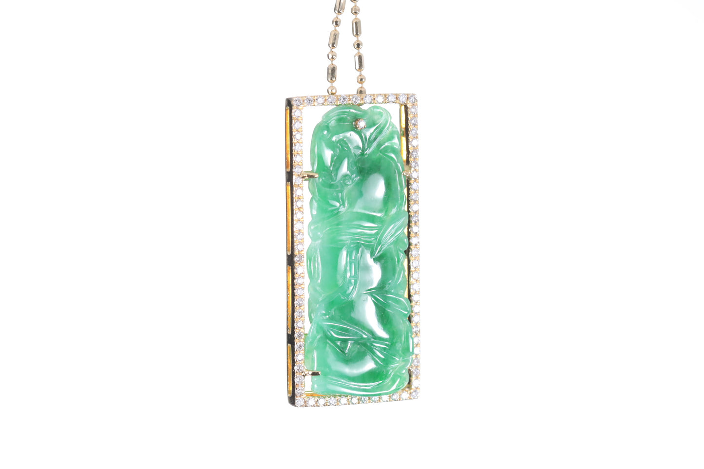 Jadeite Bamboo Pendant