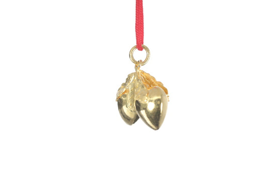 24K Longevity Double Peach Pendant