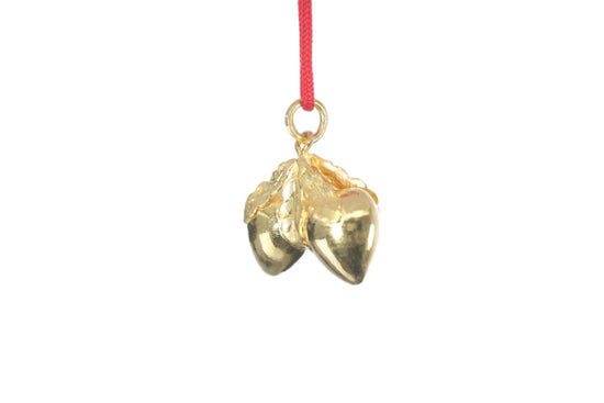 24K Longevity Double Peach Pendant