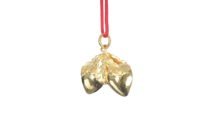 24K Longevity Double Peach Pendant