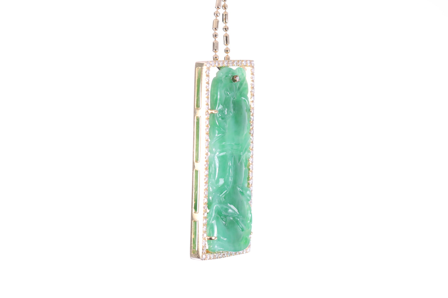 Jadeite Bamboo Pendant