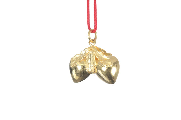 24K Longevity Double Peach Pendant