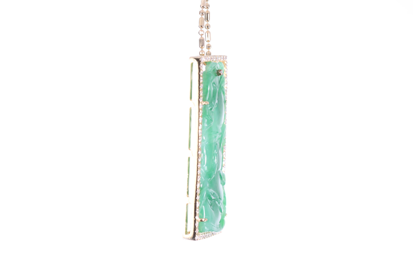 Jadeite Bamboo Pendant